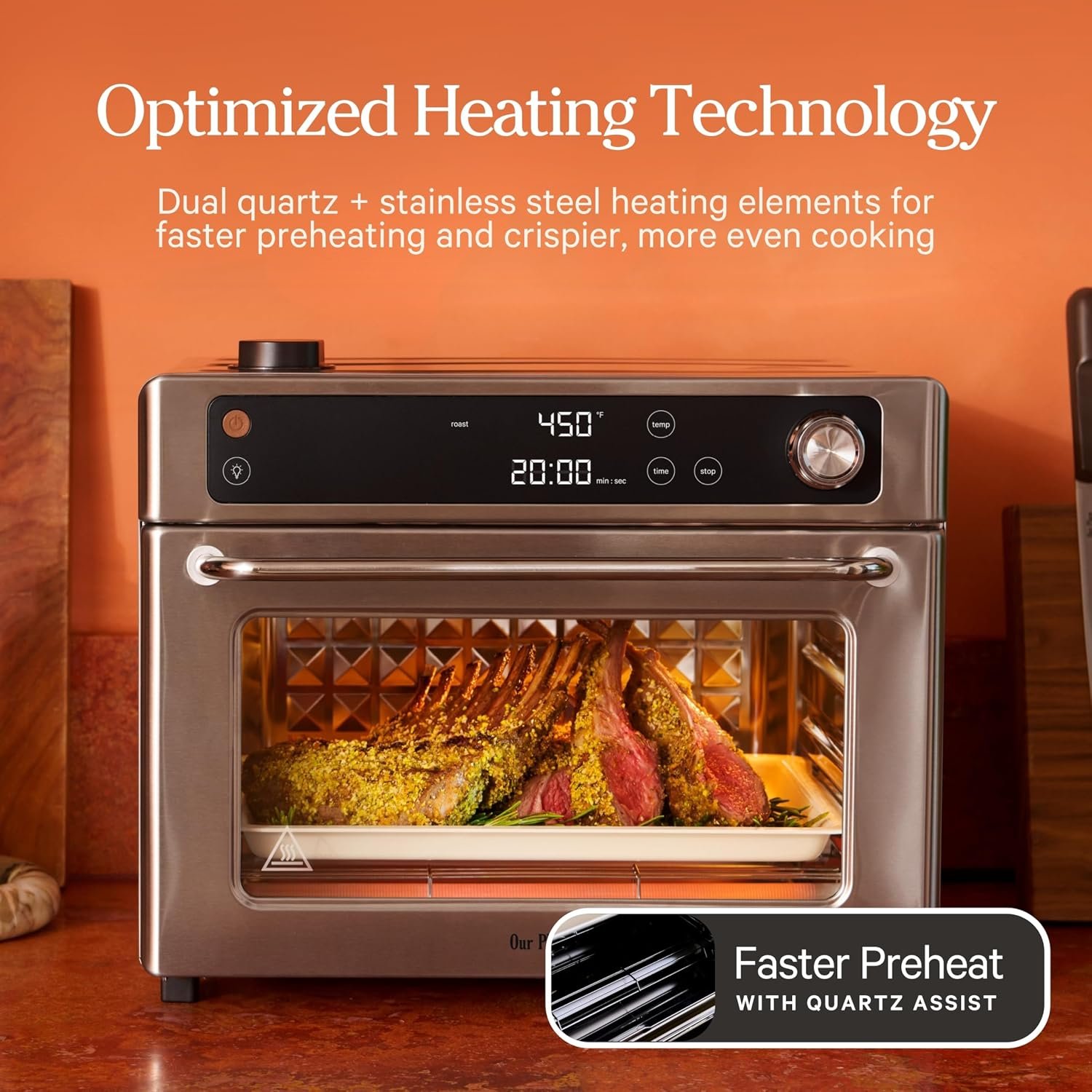 Our Place Wonder Oven Pro, 8-in-1 Digital Air Fryer Oven, 3-Rack, 32 Qt - Image 4