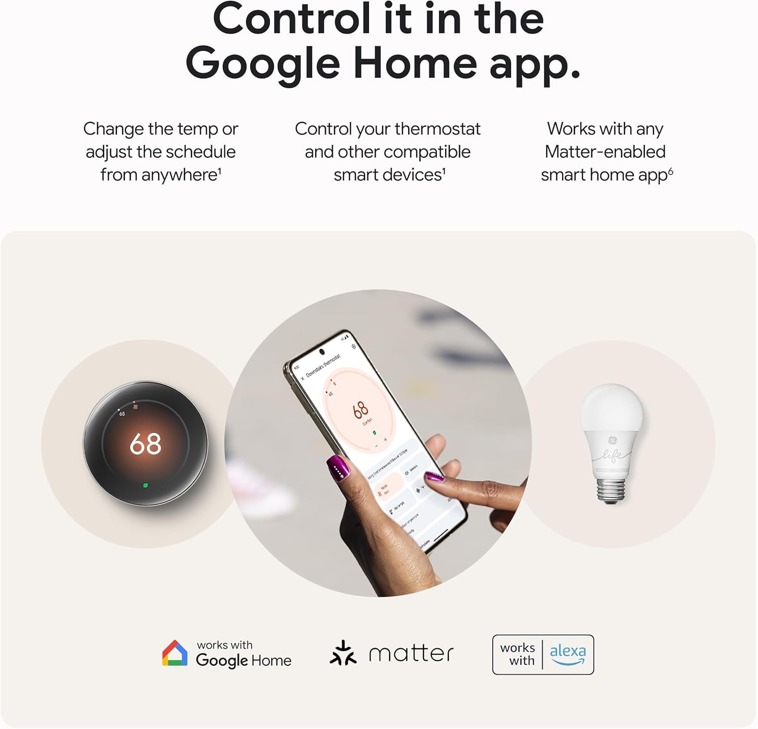 Google Nest Learning Thermostat (4th gen) + Nest Temperature Sensor (2nd gen) - Silver - Image 9