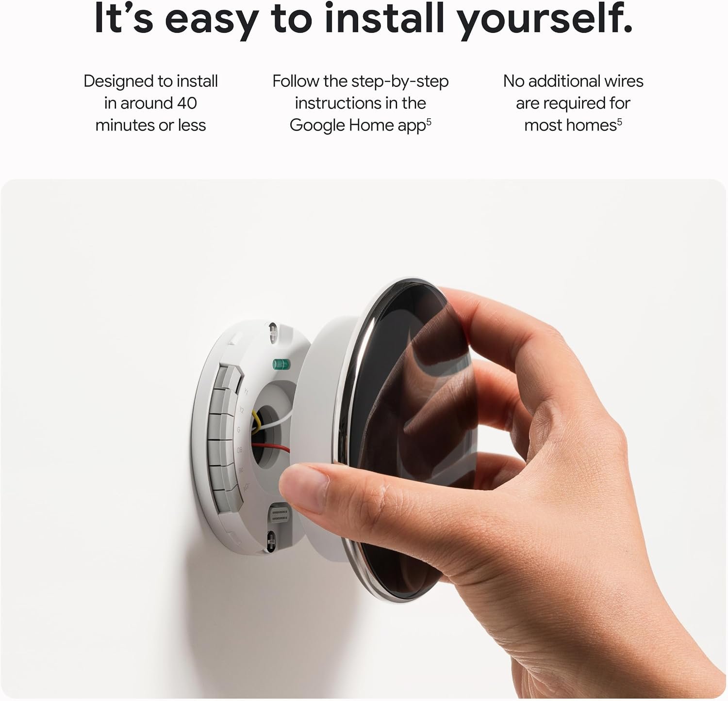 Google Nest Learning Thermostat (4th gen) + Nest Temperature Sensor (2nd gen) - Silver - Image 10