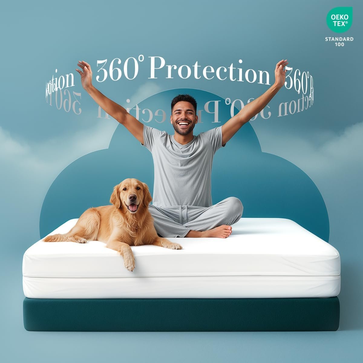 Utopia Bedding Full Size Mattress Protector Zippered, 100% Waterproof - Image 4