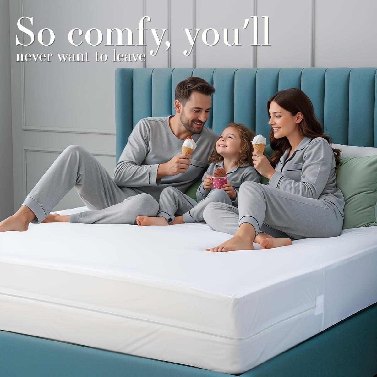 Utopia Bedding Full Size Mattress Protector Zippered, 100% Waterproof - Image 8