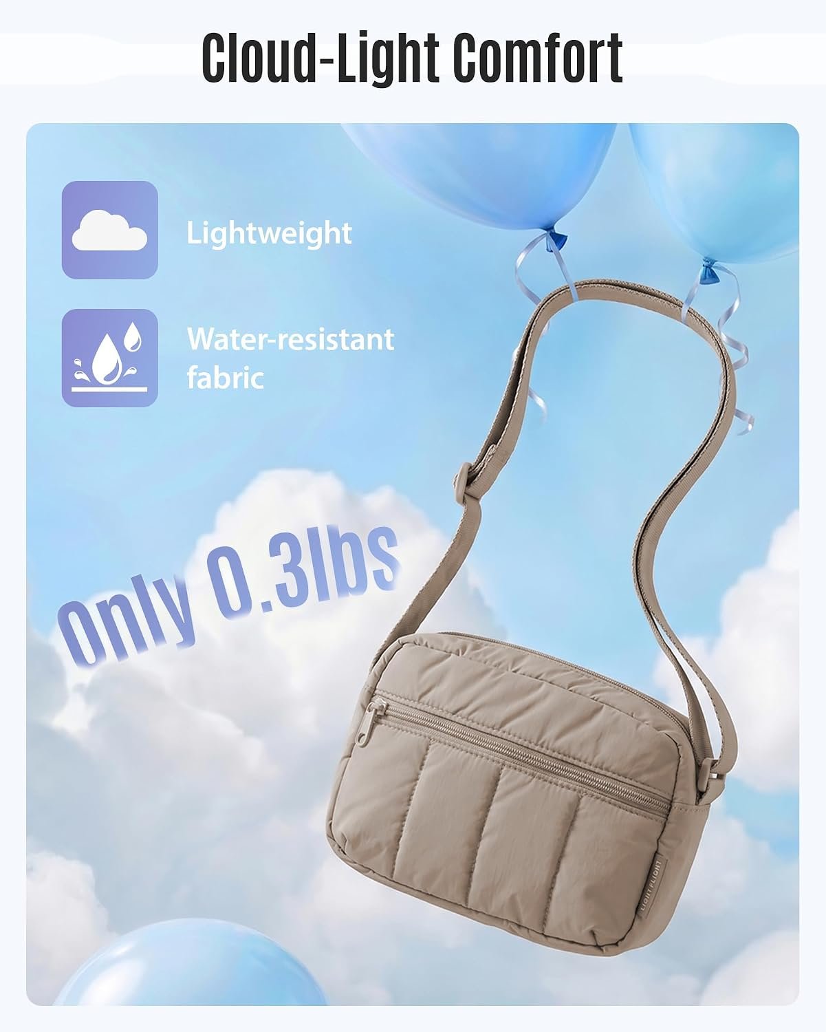 Mini Crossbody Bags for Women Travel Purse, Cross Body Bag with Pockets - Image 4