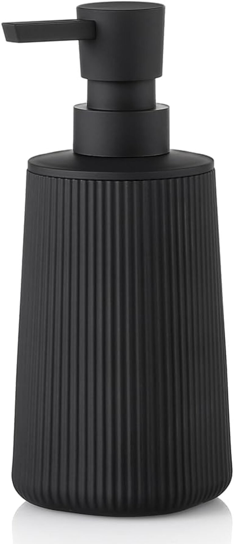 YAUKPH Small Soap Dispenser for Bathroom and Kitchen Matte Black