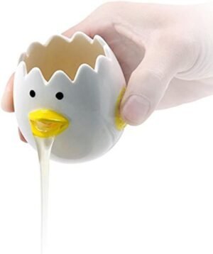 LuoCoCo Cute Egg Separator, Ceramic...