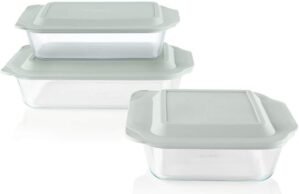Pyrex Deep 3-Pack Glass Baking Dish...