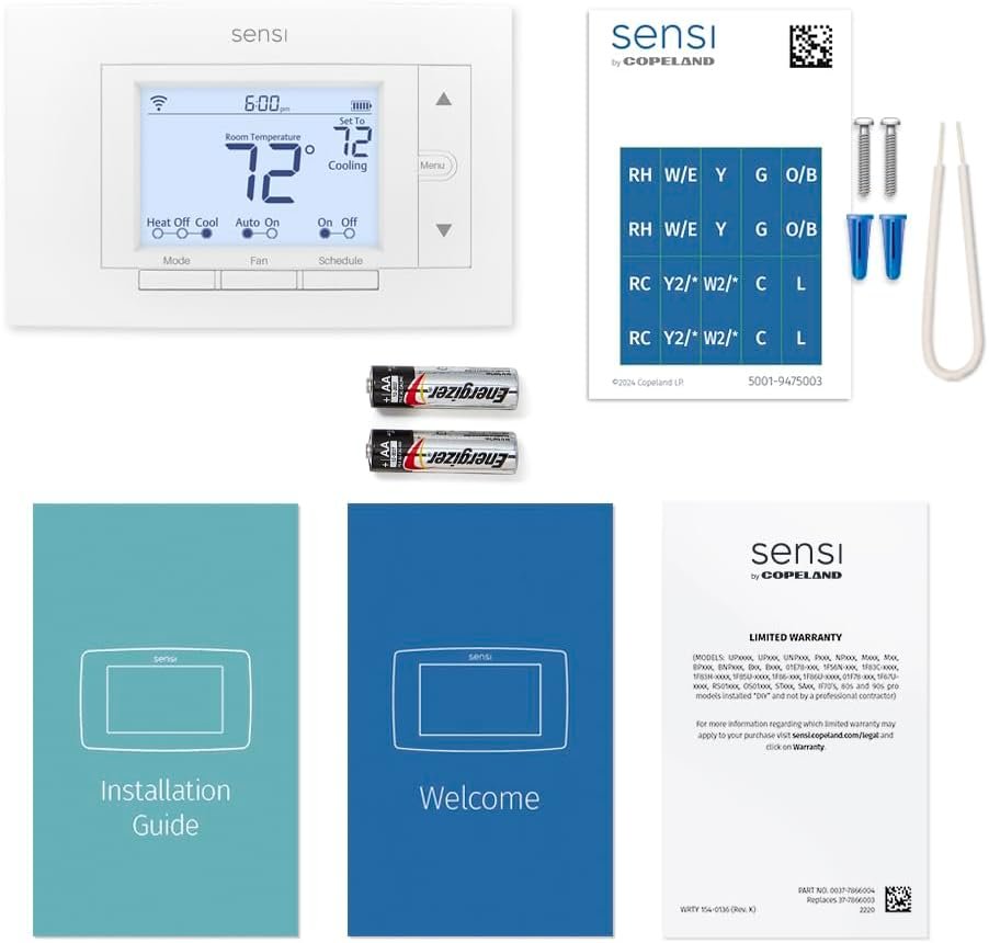 Sensi Smart Thermostat, Wi-Fi, DIY, Alexa, Energy Star Certified, ST55 - Image 4