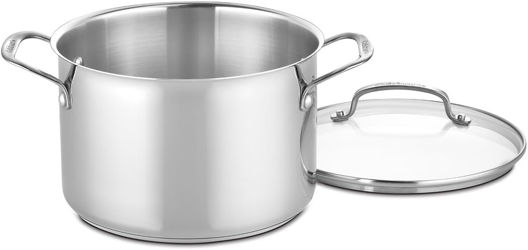 Cuisinart 17-Piece Stainless Steel Cookware Set, Chef's Classic Steel Collection with Pure Aluminum Core for Quick and Even Heat, Cool Grip Handles, Dishwasher Safe, 77-17N - Image 4