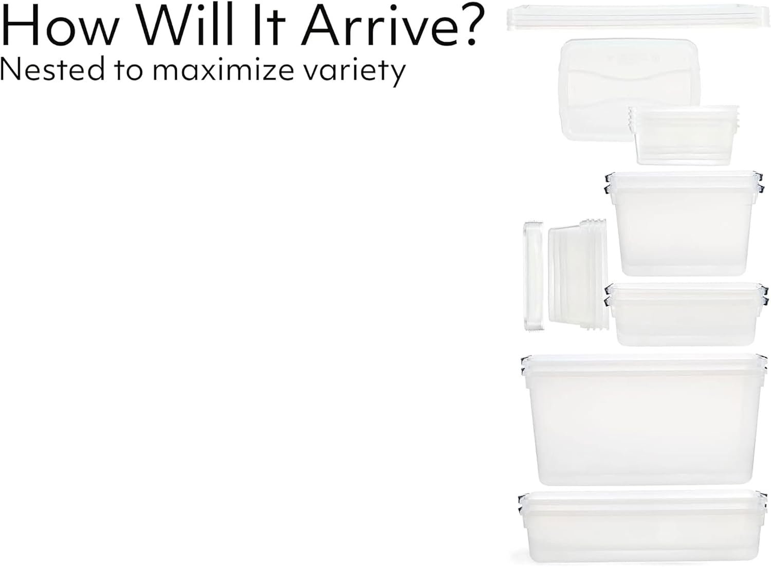 Rubbermaid Cleverstore Clear Dorm Variety 16-Pack, Made in USA, Stackable Large Clear Storage Bins with Lids, See-Through Plastic Storage, with Latching Lids, BPA-Free - Image 3