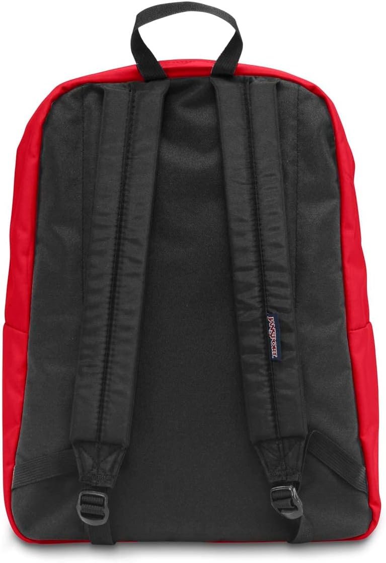 JanSport SuperBreak One Backpacks - Durable, Lightweight Bookbag with 1 Main Compartment, Front Utility Pocket with Built-in Organizer - Premium Backpack, Red Tape - Image 5