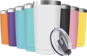 8 Pack 20oz Tumbler Vacuum Insulate...