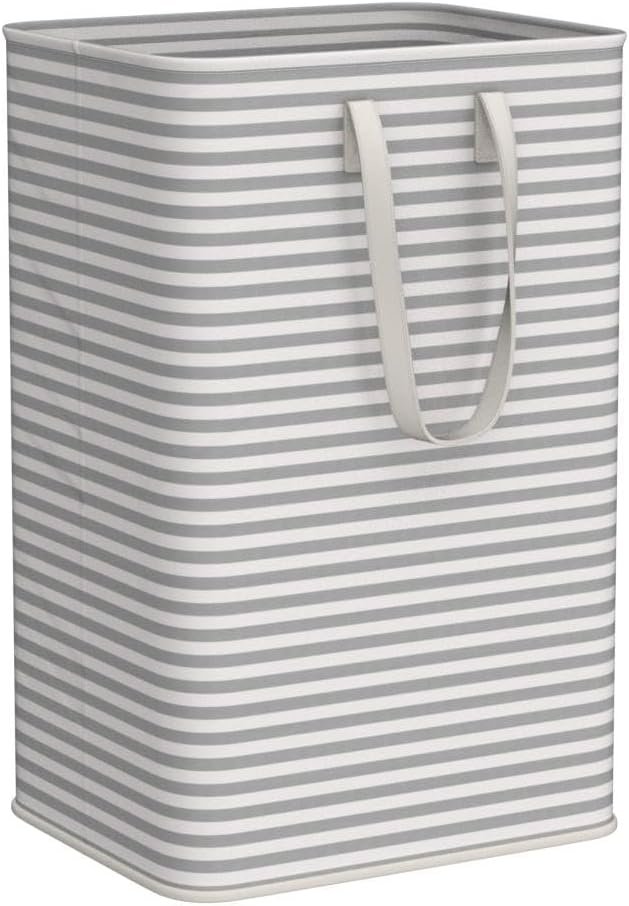 Lifewit 80L Large Laundry Baskets, 2 Pack, Reinforced Handles, Grey - Image 4