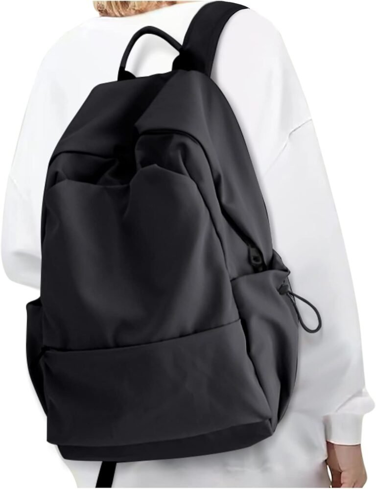 coofay Black Backpack for Women, Small School Backpack for College