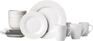 Amazon Basics 16-Piece Porcelain Di...
