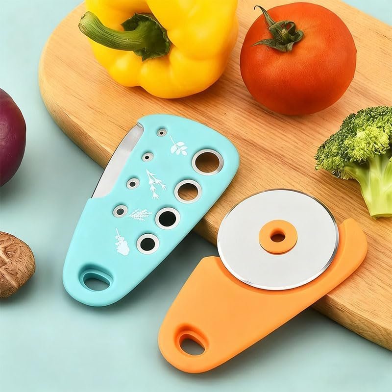 6-Piece Kitchen Gadget Set, Multi-Function Tools with Grater, Peeler, Pizza Cutter, Herb Stripper, Bottle Opener - Image 6