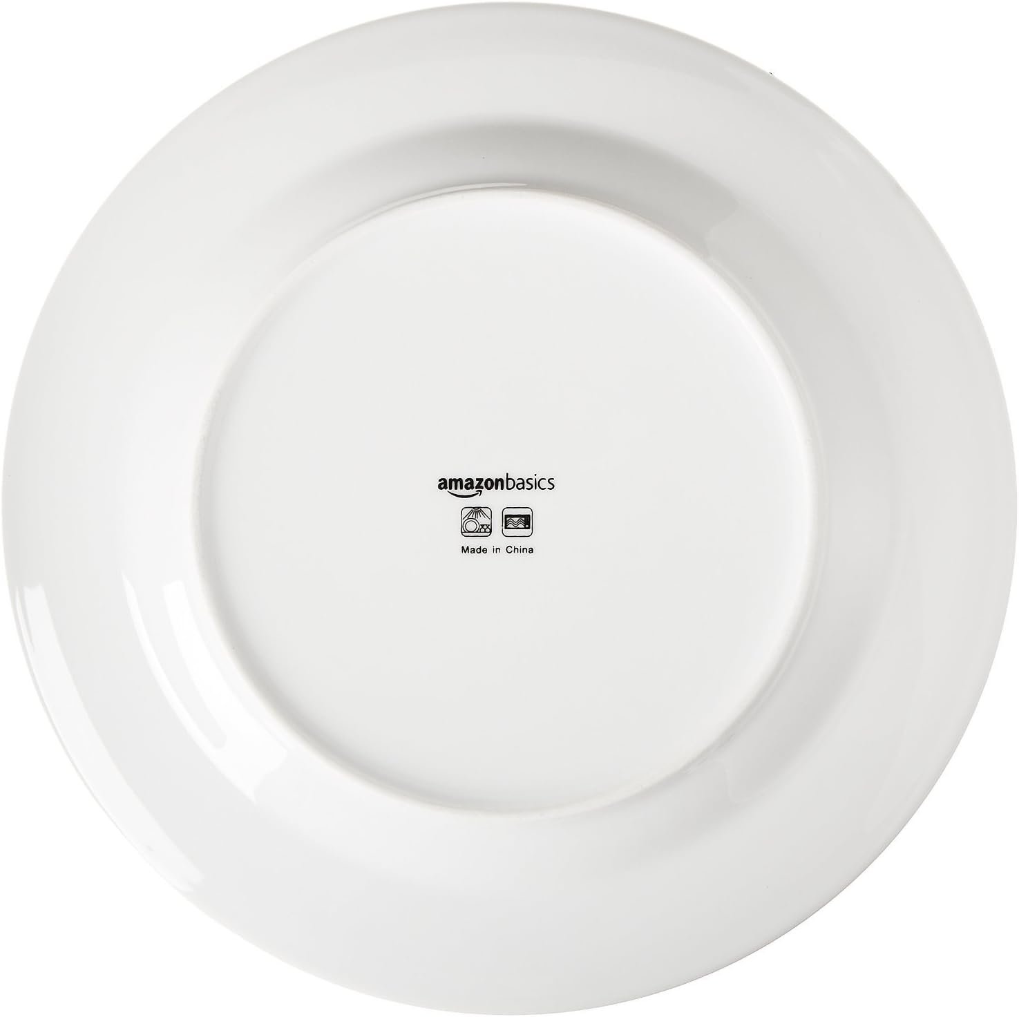 Amazon Basics Porcelain Dinnerware Set, Microwave and Dishwasher Safe, Service for 6, 18-Piece, Plates, Bowls, White - Image 4