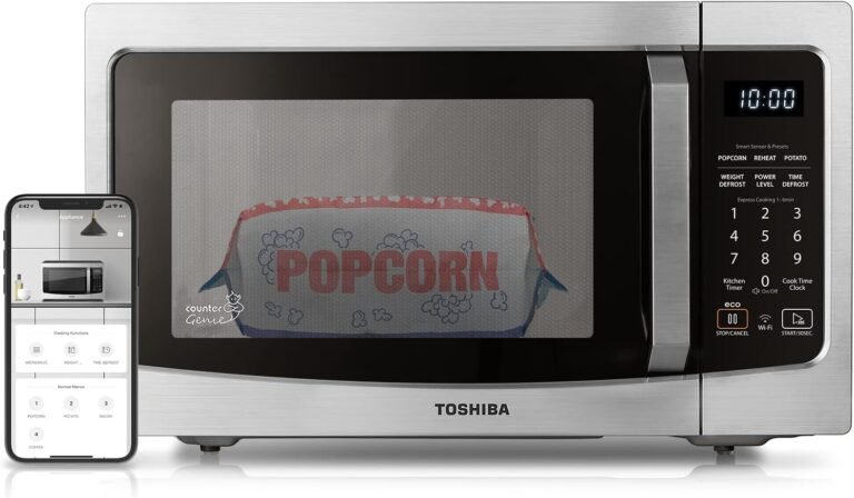 TOSHIBA Smart Microwave Oven with Sensor Reheat, 1.3 Cu.Ft, 1100W