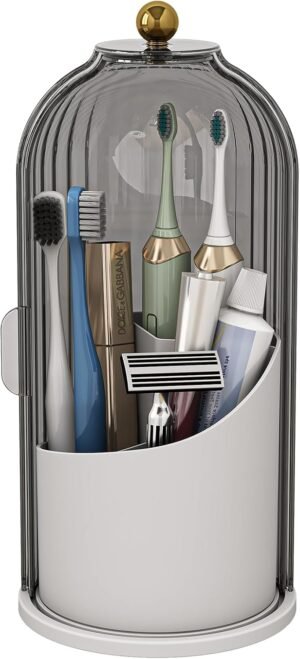 Waterproof Toothbrush Holder with 1...