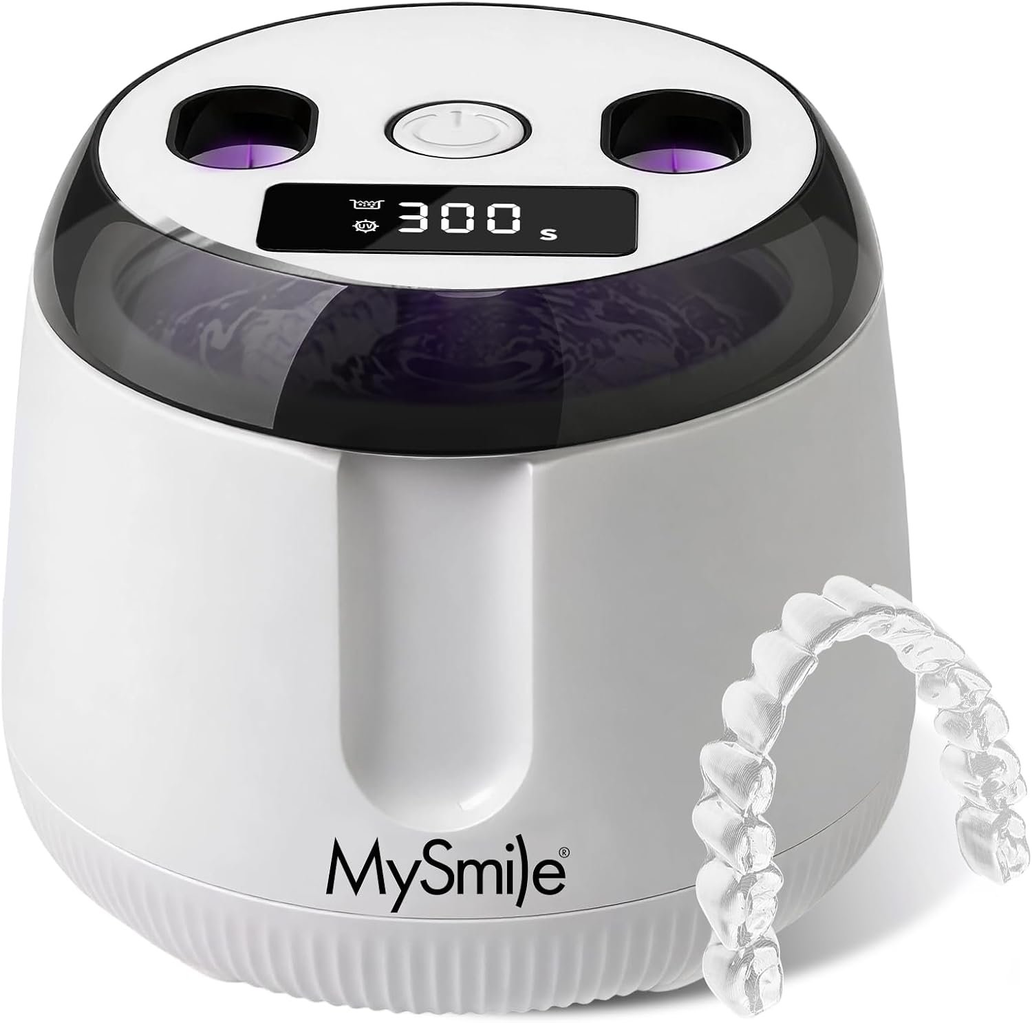 MySmile MS208 Ultrasonic Retainer Cleaner with UV Light & Digital Timer