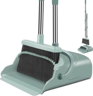 Upgrade Broom and Dustpan Set, Larg...