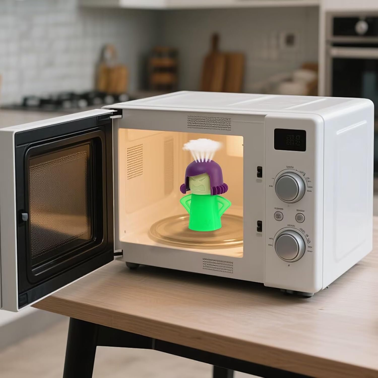 HORNO Angry Mama Microwave Oven Steam Cleaner (Green) - Image 7