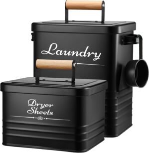 Farmhouse Metal Laundry Detergent P...