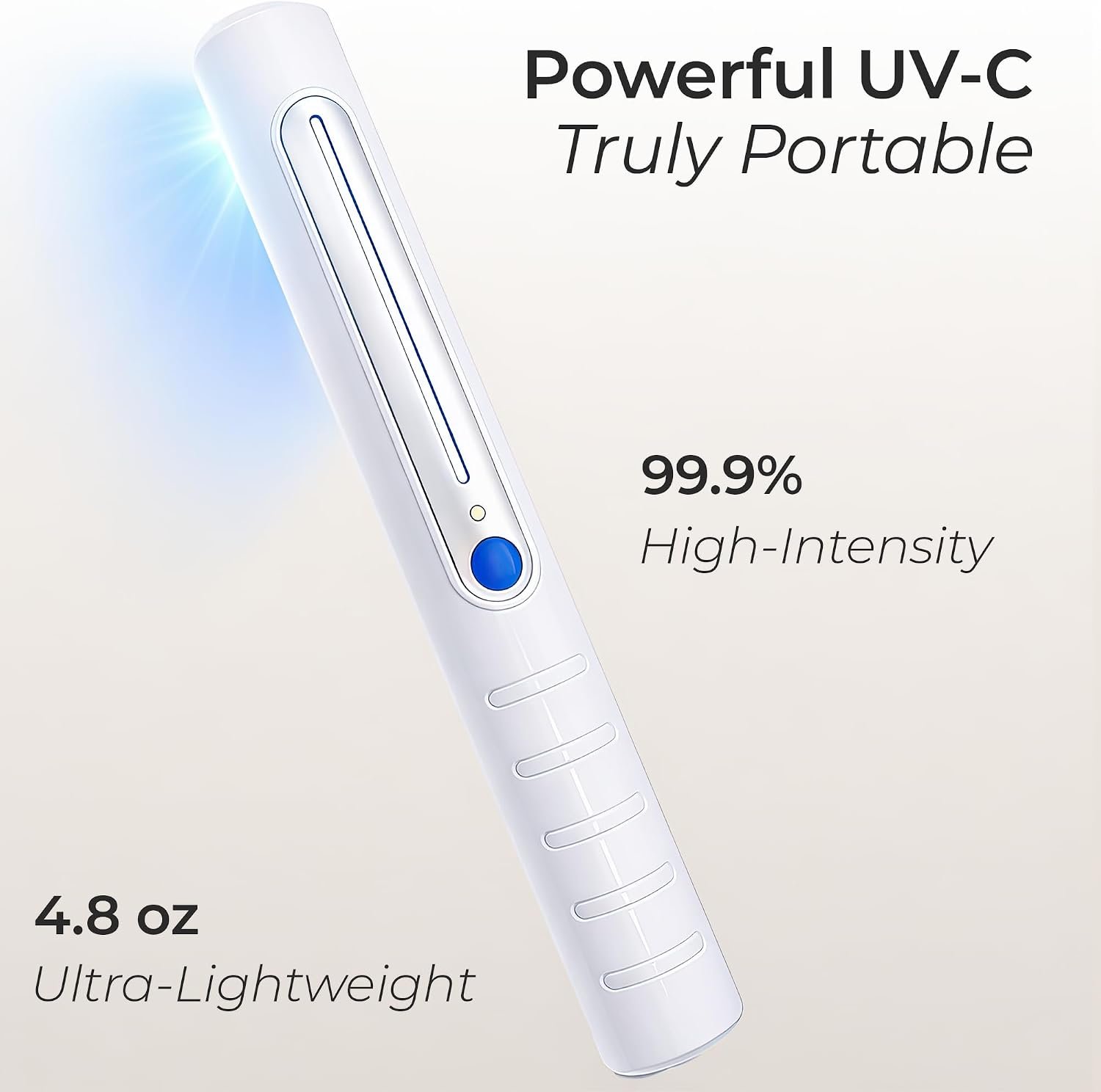 UV Sanitizer Wand - Portable UV Light Sanitizer for Room and Travel - 99.99% Ultraviolet Sanitizing Light, Handheld UV Sanitizing Lamp - Image 2