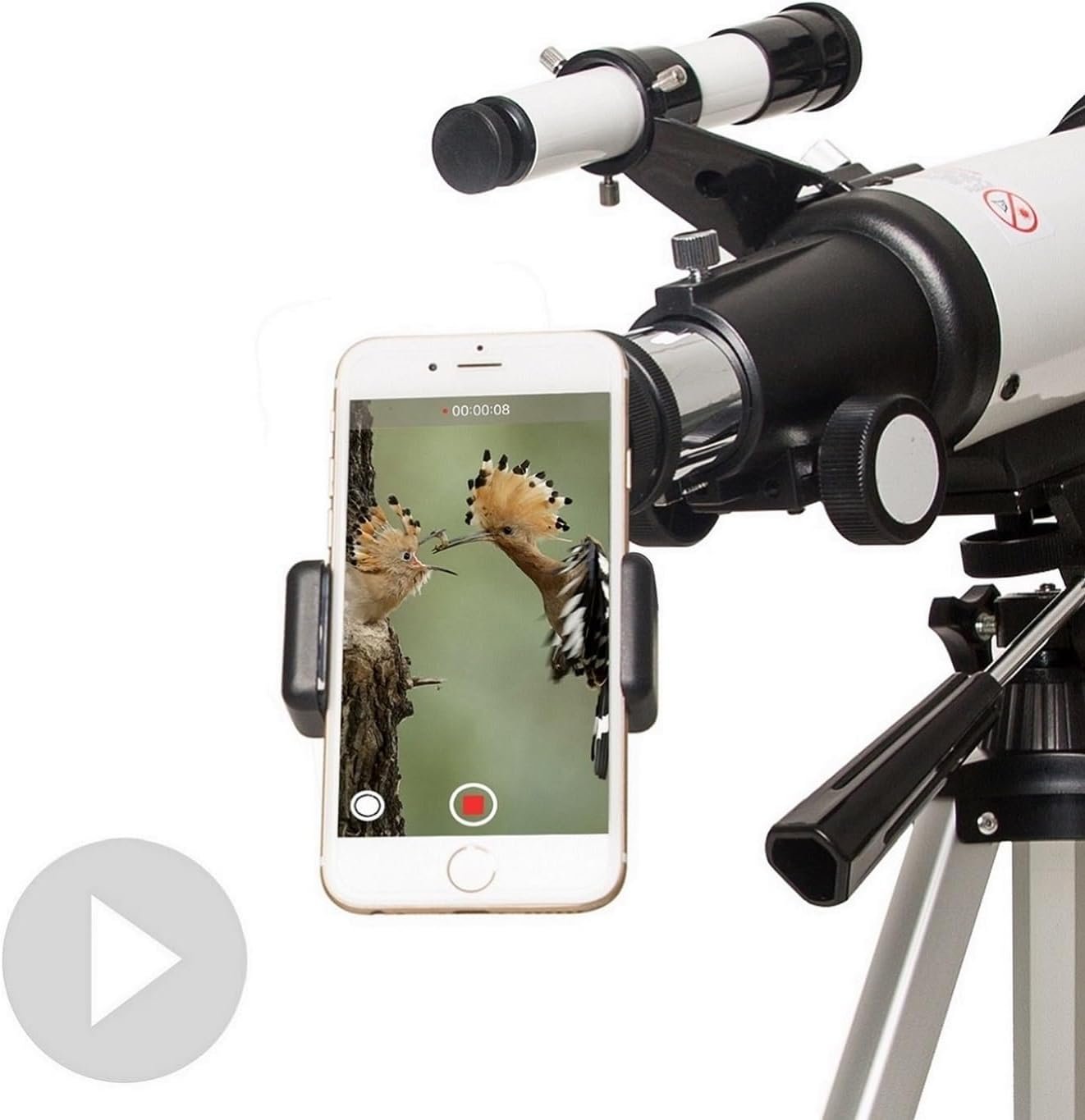 Gskyer Telescope, 70mm Aperture 400mm AZ Mount Astronomical Refracting Telescope for Kids Beginners - Travel Telescope with Carry Bag, Phone Adapter and Wireless Remote. - Image 8