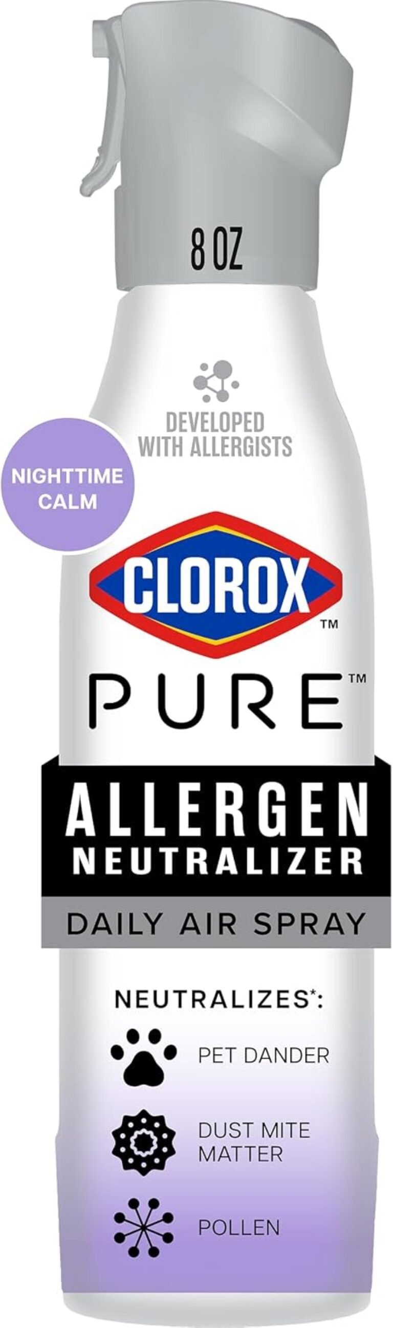 Clorox PURE Allergen Neutralizer Daily Air Spray, Nighttime Calm, 8 oz.