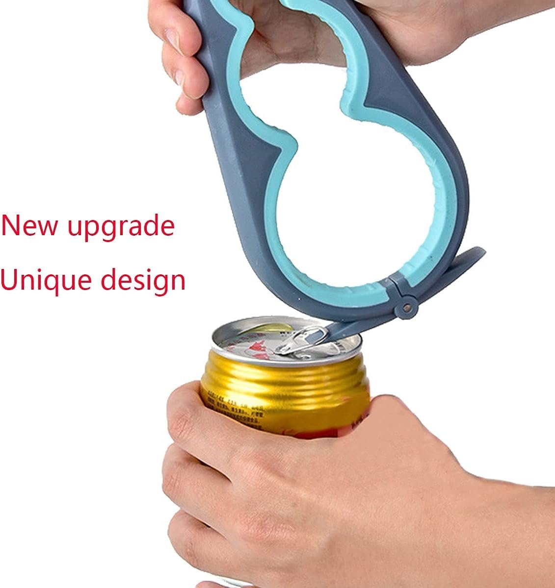 Bottle Opener for Arthritic Hand,Jar Opener for Old People, Children, Women, Those with Weak Hands,Multifunctional Kitchen Gadgets (02-Blue) - Image 4