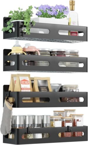 Sevenblue 4-Pack Magnetic Spice Rac...