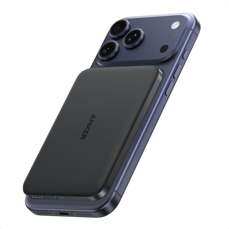 Anker Nano Magnetic Power Bank, 5,000mAh Qi2-Certified 15W Portable Charger