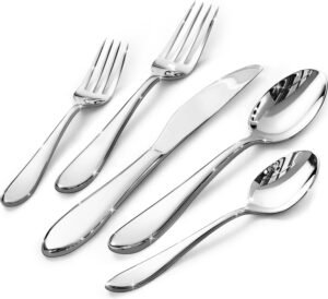 KINGSTONE 40-Piece Silverware Set f...