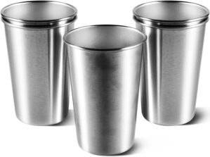 KISEER 5 Pack 16 Ounce Stainless St...