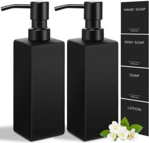 GMISUN Black Soap Dispenser, Hand S...