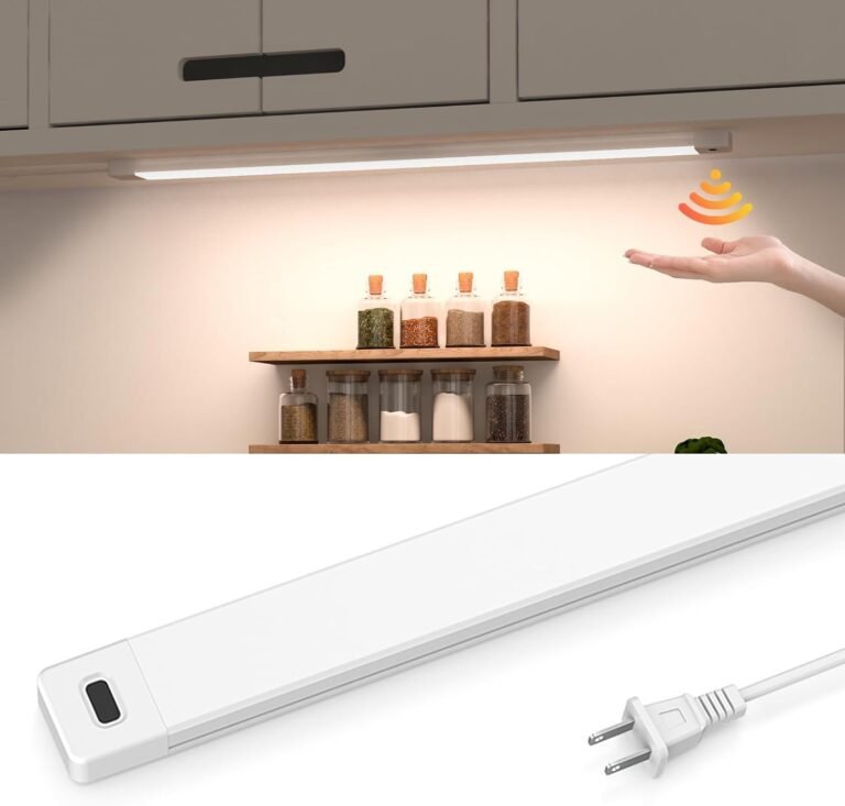 MYPLUS 16 Inch Under Cabinet Lights with Hand Wave,Plug and Play