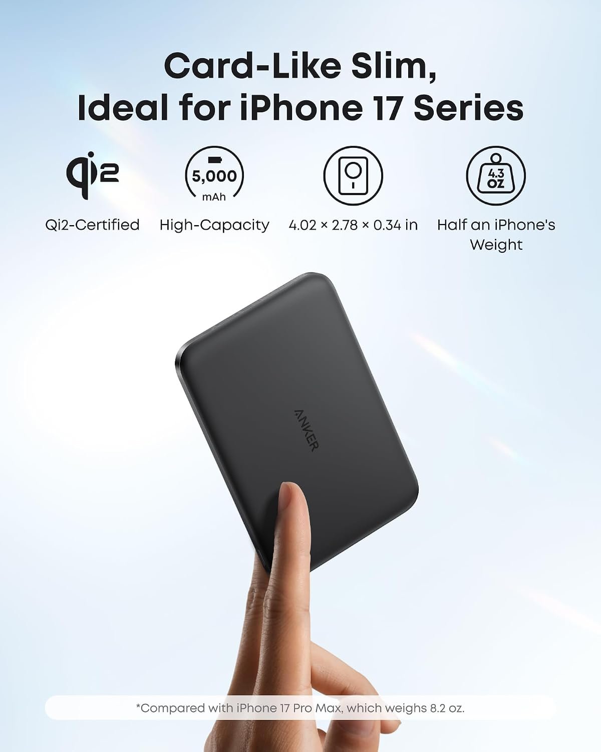 Anker Nano Magnetic Power Bank, 5,000mAh Qi2-Certified 15W Portable Charger - Image 3