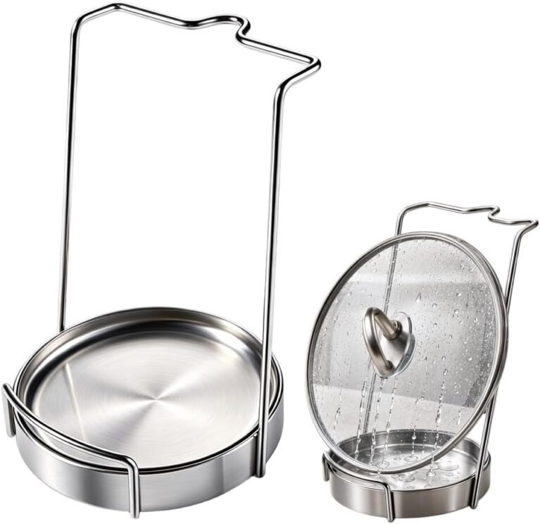 Multi-Functional Kitchen Utensil Holder, Ladle Holder,Easy Storage, Dishcloth Rack, Pan Lid Holder, Cooking Utensil Holder Organizer，1