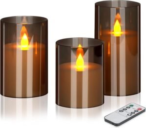wemarry Flameless Candles 4″ ...