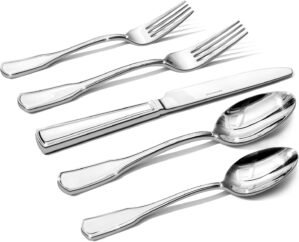 KINGSTONE 40 Piece Silverware Set f...