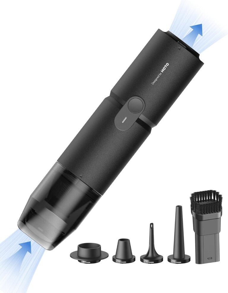 HOTO Handheld Desk Vacuum Cordless, Mini Dorm Vacuum Cleaner, 15000Pa