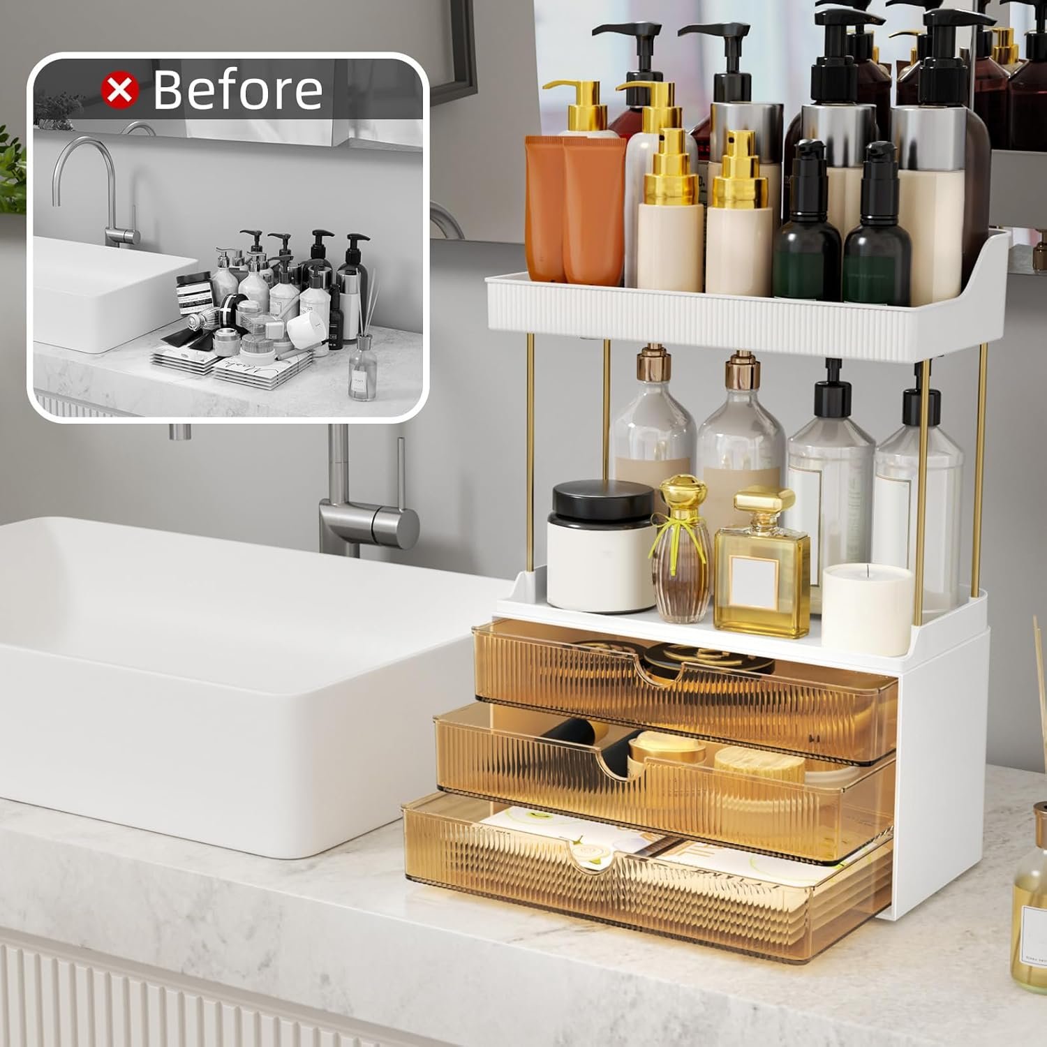 StorBin Arcylic 5-Tier Makeup & Skincare Organizer for Vanity, Bath - Image 4