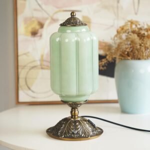Milk Glass Touch Table Lamp, Elegan...