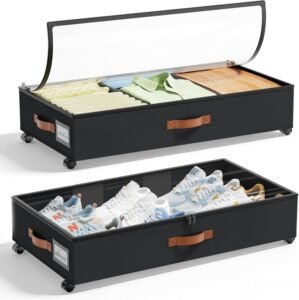 LAMU Under Bed Storage with Wheels,...