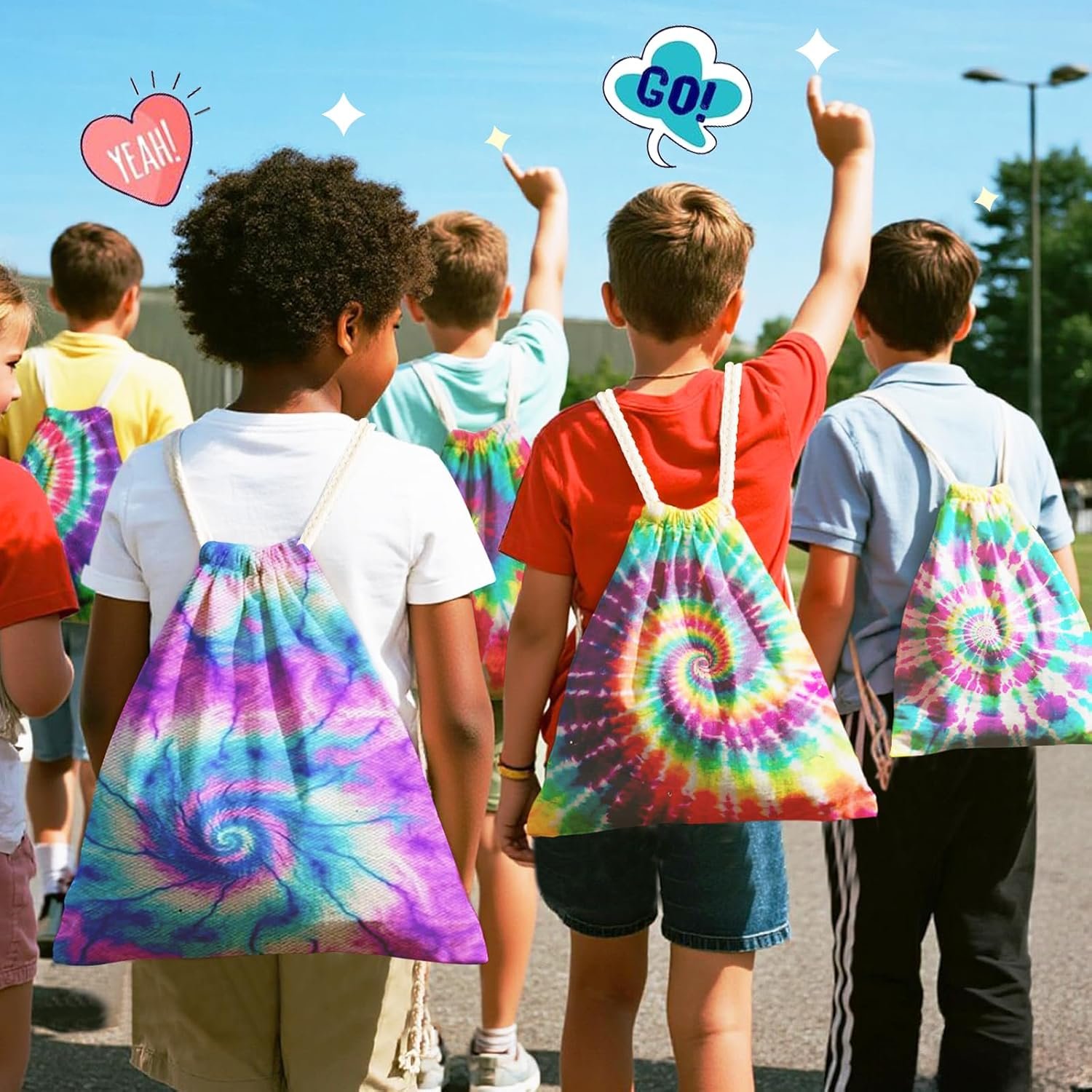 24pcs Drawstring Backpack Sublimation Blanks - Image 3
