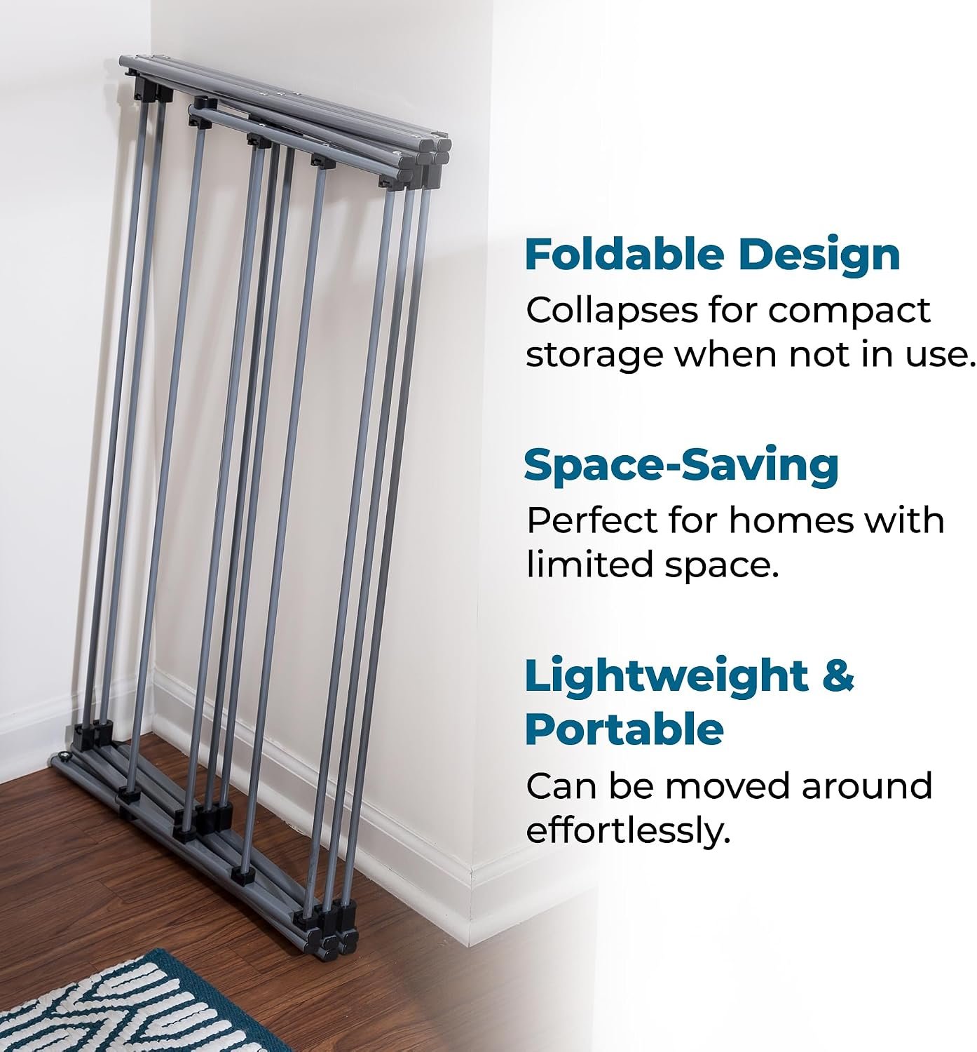 Honey-Can-Do Oversized Collapsible Clothes Drying Rack, 35", 50 lb, Grey - Image 6