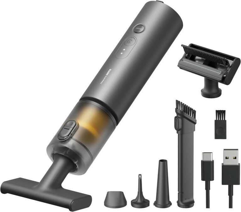 HOTO Car Vacuum Portable Cordless, 4-in-1 Mini Handheld Vacuum, 20000Pa