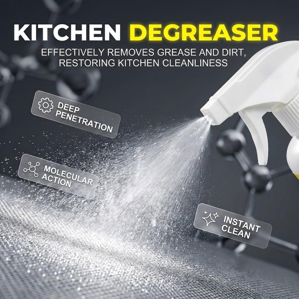 Oven Cleaner, 2026 New Kitchen Degreaser, Spray Grill Cleaner, Heavy Duty Degreaser, Multi-Use for Grills,Oven, Air Fryer, Home & Commercial Kitchen (1pcs, 120ml) - Image 3