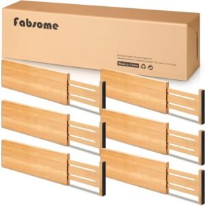 Fabsome Dresser Drawer Organizers 6...