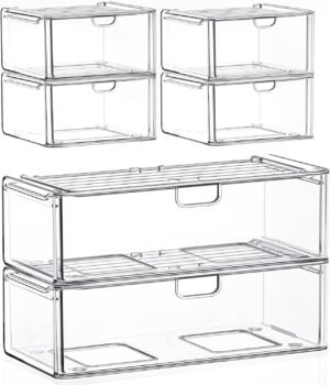 caktraie 6-Pack Acrylic Stackable S...