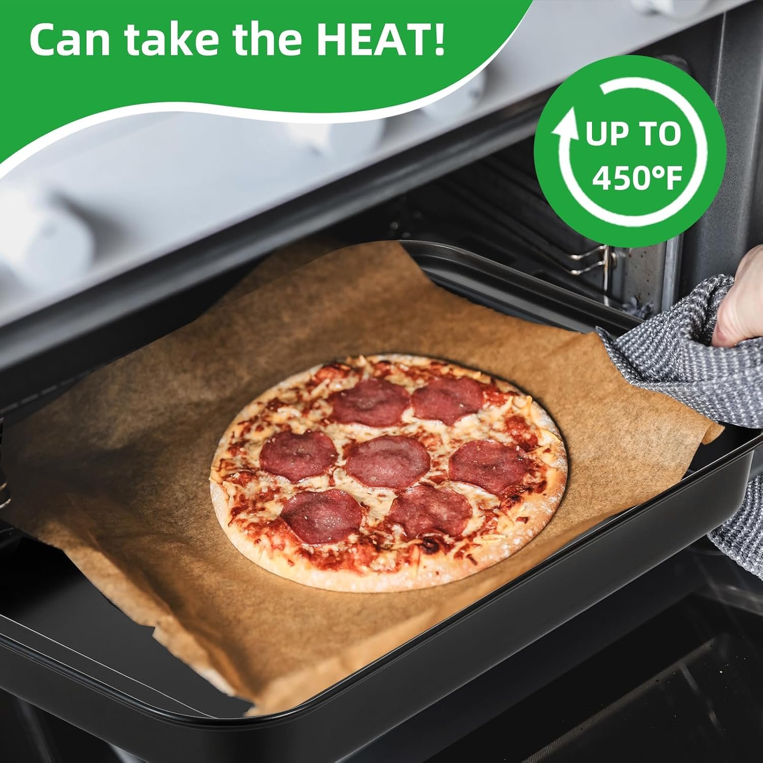 11-Piece Nonstick Baking Pans Set - Professional Grade Carbon Steel Bakeware with Premium Coating- Dishwasher Safe, Stackable, Oven Safe to 450°F (Black) - Image 3